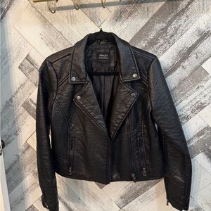 Ashley By 26 International Women's Black Vegan Leather Jacket